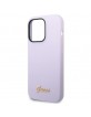 Guess iPhone 14 Pro Max Case Cover Silicone Vintage Logo Purple