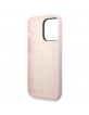 Guess iPhone 14 Pro Max Hülle Case Cover Silicone Triangle Violett