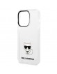 Karl Lagerfeld iPhone 14 Pro Hülle Case Cover Choupette Body Transparent