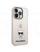 Karl Lagerfeld iPhone 14 Pro Hülle Case Cover Choupette Body Rosa