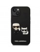 Karl Lagerfeld iPhone 14 Plus Hülle Case Cover Karl & Choupette 3D Schwarz