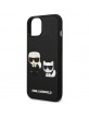 Karl Lagerfeld iPhone 14 Plus Case Cover Karl & Choupette 3D Black