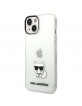 Karl Lagerfeld iPhone 14 Plus Case Cover Choupette Body Transparent