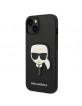 Karl Lagerfeld iPhone 14 Plus Case Cover Saffiano Karl`s Patch Black