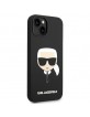 Karl Lagerfeld iPhone 14 Plus Hülle Case Cover Silicon Karl`s Kopf Schwarz