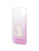 Karl Lagerfeld iPhone 14 Hülle Case Cover Choupette Fun Rosa