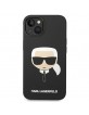 Karl Lagerfeld iPhone 14 case cover silicon Karl`s head black