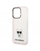 Karl Lagerfeld iPhone 14 Pro Max Hülle Case Cover Choupette Body Rosa