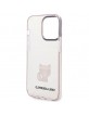 Karl Lagerfeld iPhone 14 Pro Max Case Cover Choupette Body Pink