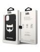 Karl Lagerfeld iPhone 14 MagSafe Case Silicone Choupette Head Black