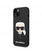 Karl Lagerfeld iPhone 14 Hülle Case Silicon Karl Head Magsafe Schwarz