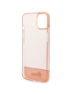 Guess iPhone 14 Plus Hülle Case Cover Translucent Rosa
