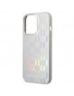 Karl Lagerfeld iPhone 14 Pro Case Cover Monogram Iridescent Silver