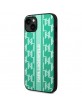 Karl Lagerfeld iPhone 14 Plus Case Cover Monogram Stripe Green