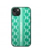 Karl Lagerfeld iPhone 14 Plus Case Cover Monogram Stripe Green