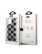 Karl Lagerfeld iPhone 14 Case Monogram Liquid Glitter Black