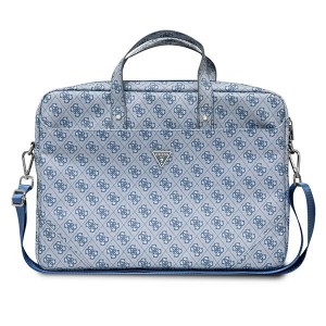 GUESS notebook / laptop bag 16" Saffiano 4G Triangle Blue