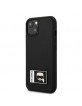 Karl Lagerfeld iPhone 13 mini Case Cover Ikonik Patch Black