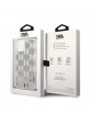 Karl Lagerfeld iPhone 14 Hülle Case Monogram Liquid Glitter Silber