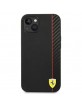 Ferrari iPhone 14 Plus Case Cover Carbon Stripe Black