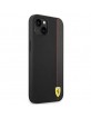 Ferrari iPhone 14 Case Cover Carbon Stripe Black
