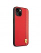 Ferrari iPhone 14 Case Cover Carbon Stripe Red