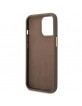 Guess iPhone 14 Pro Hülle Case Cover 4G Vintage Logo Braun