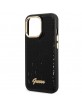 Guess iPhone 14 Pro Case Cover Croco Collection Black