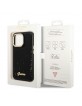 Guess iPhone 14 Pro Case Cover Croco Collection Black