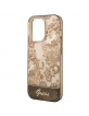 Guess iPhone 14 Pro Case Cover Porcelain Collection Brown