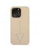 GUESS iPhone 14 Pro Case Cover Saffiano Triangle Gold