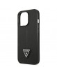 GUESS iPhone 14 Pro Hülle Case Cover Saffiano Triangle Schwarz