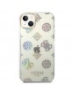 Guess iPhone 14 Plus Case Cover Peony Glitter Transparent