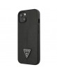 GUESS iPhone 14 Plus Case Cover Saffiano Triangle Black