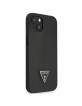 GUESS iPhone 14 Plus Hülle Case Cover Saffiano Triangle Schwarz