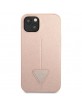 GUESS iPhone 14 Plus Hülle Case Cover Saffiano Triangle Rosa