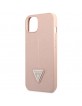 GUESS iPhone 14 Plus Case Cover Saffiano Triangle Pink