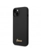 GUESS iPhone 14 Plus Case Cover Silicone Vintage Logo Black