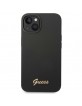 GUESS iPhone 14 Plus Case Cover Silicone Vintage Logo Black