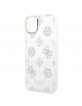 Guess iPhone 14 Case Cover Peony Glitter Transparent