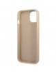 GUESS iPhone 14 Case Cover Saffiano Triangle Gold