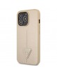GUESS iPhone 14 Pro Max Case Cover Saffiano Triangle Gold