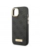 Guess iPhone 14 Plus MagSafe Case Cover 4G Logo Plate Black