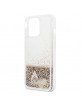 Guess iPhone 14 Pro Case Cover Glitter Charms Gold