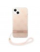 Guess iPhone 14 Case Cover 4G Print Strap Pink