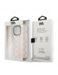 Karl Lagerfeld iPhone 14 Pro Case Monogram Vertical Stripe Pink