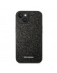 Karl Lagerfeld iPhone 14 Plus Case Glitter Plaque Logo Black