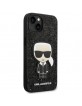 Karl Lagerfeld iPhone 14 Plus Case Cover Glitter Flakes Ikonik Black
