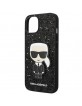 Karl Lagerfeld iPhone 14 Plus Hülle Case Cover Glitter Flakes Ikonik Schwarz