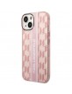Karl Lagerfeld iPhone 14 Plus Case Monogram Vertical Stripe Pink